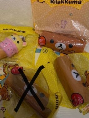 Rilakkuma squishy toys (set of 3)